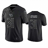 Men's Tennessee Titans #31 Kevin Byard Black Reflective Limited Stitched Football Jersey,baseball caps,new era cap wholesale,wholesale hats