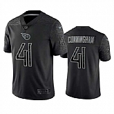 Men's Tennessee Titans #41 Zach Cunningham Black Reflective Limited Stitched Football Jersey,baseball caps,new era cap wholesale,wholesale hats
