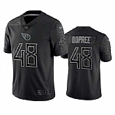 Men's Tennessee Titans #48 Bud Dupree Black Reflective Limited Stitched Football Jersey,baseball caps,new era cap wholesale,wholesale hats