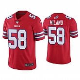 Nike Men & Women & Youth Buffalo Bills #58 Matt Milano 2022 Red Vapor Untouchable Limited Stitched Jersey,baseball caps,new era cap wholesale,wholesale hats
