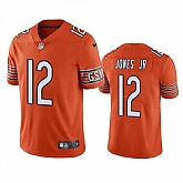 Nike Men & Women & Youth Chicago Bears #12 Velus Jones Jr. Orange Vapor untouchable Limited Stitched Jersey,baseball caps,new era cap wholesale,wholesale hats