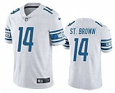 Nike Men & Women & Youth Detroit Lions #14 Amon Ra St Brown White Vapor Untouchable Limited Stitched Jersey,baseball caps,new era cap wholesale,wholesale hats