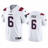 Nike Men & Women & Youth New England Patriots #6 Nick Folk White Vapor Untouchable Limited Stitched Jersey,baseball caps,new era cap wholesale,wholesale hats