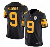 Nike Men & Women & Youth Pittsburgh Steelers #9 Chris Boswell Black Vapor Color Rush Stitched Jersey,baseball caps,new era cap wholesale,wholesale hats