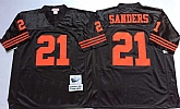 49ers 21 Deion Sanders Black M&N Throwback Jersey,baseball caps,new era cap wholesale,wholesale hats