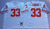 49ers 33 Roger Craig White M&N Throwback Jersey,baseball caps,new era cap wholesale,wholesale hats