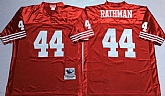 49ers 44 Tom Rathman Red M&N Throwback Jersey,baseball caps,new era cap wholesale,wholesale hats