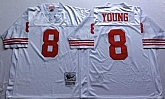 49ers 8 Steve Young White M&N Throwback Jersey,baseball caps,new era cap wholesale,wholesale hats