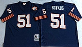 Bears 51 Dick Butkus Navy M&N Throwback Jersey,baseball caps,new era cap wholesale,wholesale hats