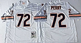 Bears 72 William Perry White M&N Road Throwback Jersey,baseball caps,new era cap wholesale,wholesale hats