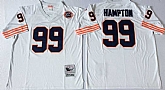 Bears 99 Dan Hampton White M&N Throwback Jersey,baseball caps,new era cap wholesale,wholesale hats