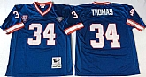 Bills 34 Thurman Thomas Blue M&N Throwback Jersey,baseball caps,new era cap wholesale,wholesale hats