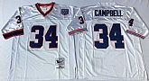 Bills 34 Thurman Thomas White M&N Throwback Jersey,baseball caps,new era cap wholesale,wholesale hats