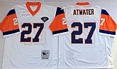 Broncos 27 Steve Atwater White M&N Throwback Jersey,baseball caps,new era cap wholesale,wholesale hats