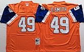 Broncos 49 Dennis Smith Orange M&N Throwback Jersey,baseball caps,new era cap wholesale,wholesale hats