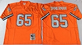 Broncos 65 Gary Zimmerman Orange M&N Throwback Jersey,baseball caps,new era cap wholesale,wholesale hats