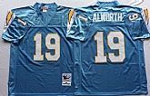 Chargers 19 Lance Alworth Light Blue M&N Throwback Jersey,baseball caps,new era cap wholesale,wholesale hats