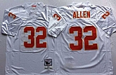 Chiefs 32 Marcus Allen White M&N Throwback Jersey,baseball caps,new era cap wholesale,wholesale hats