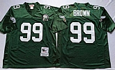 Eagles 99 Jerome Brown Green M&N Throwback Jersey,baseball caps,new era cap wholesale,wholesale hats