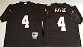 Falcons 4 Brett Favre Black M&N Throwback Jersey,baseball caps,new era cap wholesale,wholesale hats