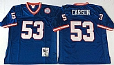 Giants 53 Harry Carson Blue M&N Throwback Jersey,baseball caps,new era cap wholesale,wholesale hats