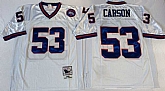 Giants 53 Harry Carson White M&N Throwback Jersey,baseball caps,new era cap wholesale,wholesale hats