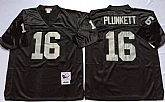 Raiders 16 Jim Plunkett Black M&N Throwback Jersey,baseball caps,new era cap wholesale,wholesale hats
