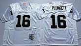 Raiders 16 Jim Plunkett White M&N Throwback Jersey,baseball caps,new era cap wholesale,wholesale hats