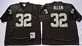 Raiders 32 Marcus Allen Black M&N Throwback Jersey,baseball caps,new era cap wholesale,wholesale hats