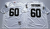 Raiders 60 Otis Sistrunk White M&N Throwback Jersey,baseball caps,new era cap wholesale,wholesale hats