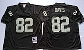 Raiders 82 Al Davis Black M&N Throwback Jersey,baseball caps,new era cap wholesale,wholesale hats