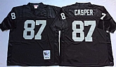 Raiders 87 Dave Casper Black M&N Throwback Jersey,baseball caps,new era cap wholesale,wholesale hats