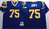 Rams 75 Deacon Jones Blue M&N Throwback Jersey,baseball caps,new era cap wholesale,wholesale hats