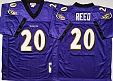Ravens 20 Ed Reed Purple M&N Throwback Jersey,baseball caps,new era cap wholesale,wholesale hats