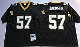 Saints 57 Rickey Jackson Black M&N Throwback Jersey,baseball caps,new era cap wholesale,wholesale hats