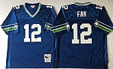 Seahawks 12 Fan Blue M&N Throwback Jersey,baseball caps,new era cap wholesale,wholesale hats