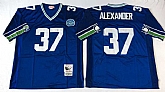 Seahawks 37 Shaun Alexander Blue M&N Throwback Jersey,baseball caps,new era cap wholesale,wholesale hats