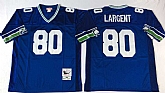 Seahawks 80 Steve Largent Blue M&N Throwback Jersey,baseball caps,new era cap wholesale,wholesale hats