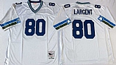 Seahawks 80 Steve Largent White M&N Throwback Jersey,baseball caps,new era cap wholesale,wholesale hats