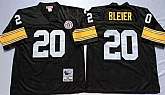 Steelers 20 Rocky Bleier Black M&N Throwback Jersey,baseball caps,new era cap wholesale,wholesale hats