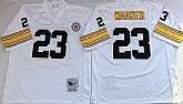 Steelers 23 Mike Wagner White M&N Throwback Jersey,baseball caps,new era cap wholesale,wholesale hats