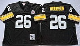 Steelers 26 Rod Woodson Black M&N Throwback Jersey,baseball caps,new era cap wholesale,wholesale hats