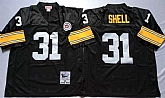 Steelers 31 Donnie Shell Black M&N Throwback Jersey,baseball caps,new era cap wholesale,wholesale hats