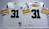 Steelers 31 Donnie Shell White M&N Throwback Jersey,baseball caps,new era cap wholesale,wholesale hats