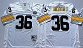 Steelers 36 Jerome Bettis White M&N Throwback Jersey,baseball caps,new era cap wholesale,wholesale hats