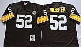 Steelers 52 Mike Webster Black M&N Throwback Jersey,baseball caps,new era cap wholesale,wholesale hats