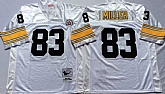 Steelers 83 Heath Miller White M&N Throwback Jersey,baseball caps,new era cap wholesale,wholesale hats