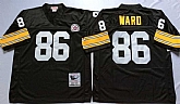 Steelers 86 Hines Ward Black M&N Throwback Jersey,baseball caps,new era cap wholesale,wholesale hats