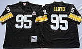 Steelers 95 Greg Lloyd Black M&N Throwback Jersey,baseball caps,new era cap wholesale,wholesale hats