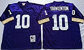 Vikings 10 Fran Tarkenton Purple M&N Throwback Jersey,baseball caps,new era cap wholesale,wholesale hats